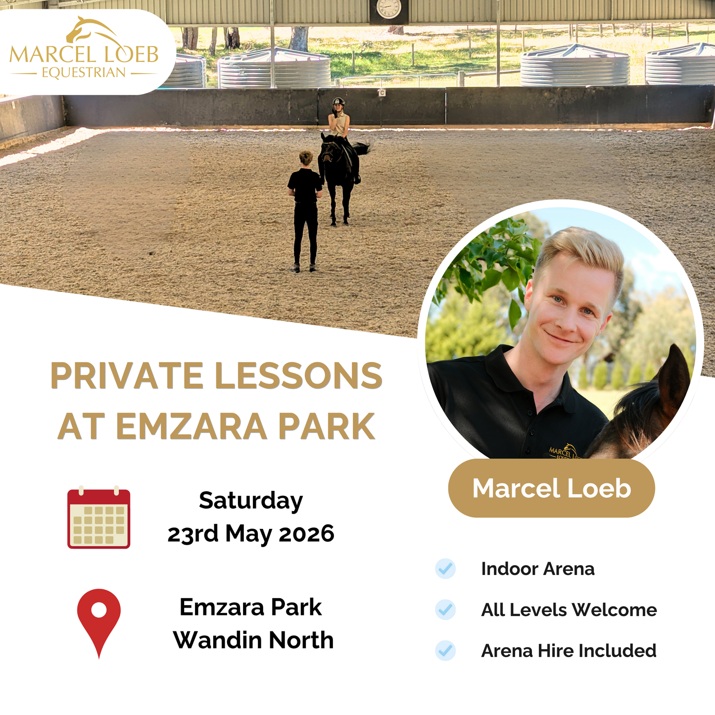 Private Lessons - Emzara Park - Saturday 23rd May 2026